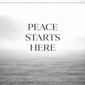 Peace Starts Here Wall Art 8x10 Photo Print